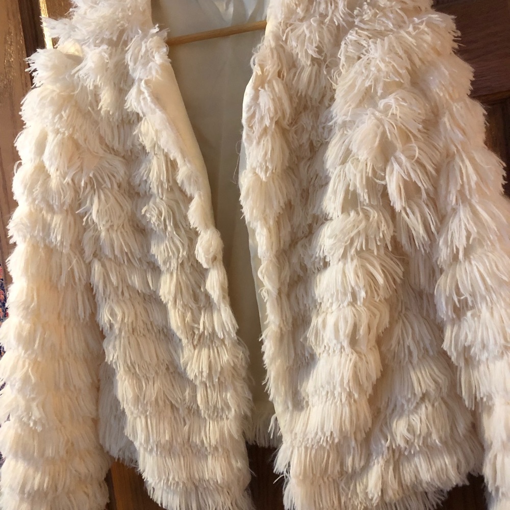 Cute faux fur jacket!